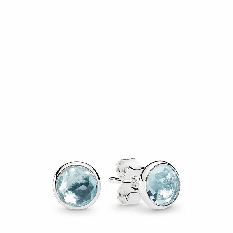 Pandora Australia March Droplets Stud Earrings - Sterling Silver | ITOKVF290